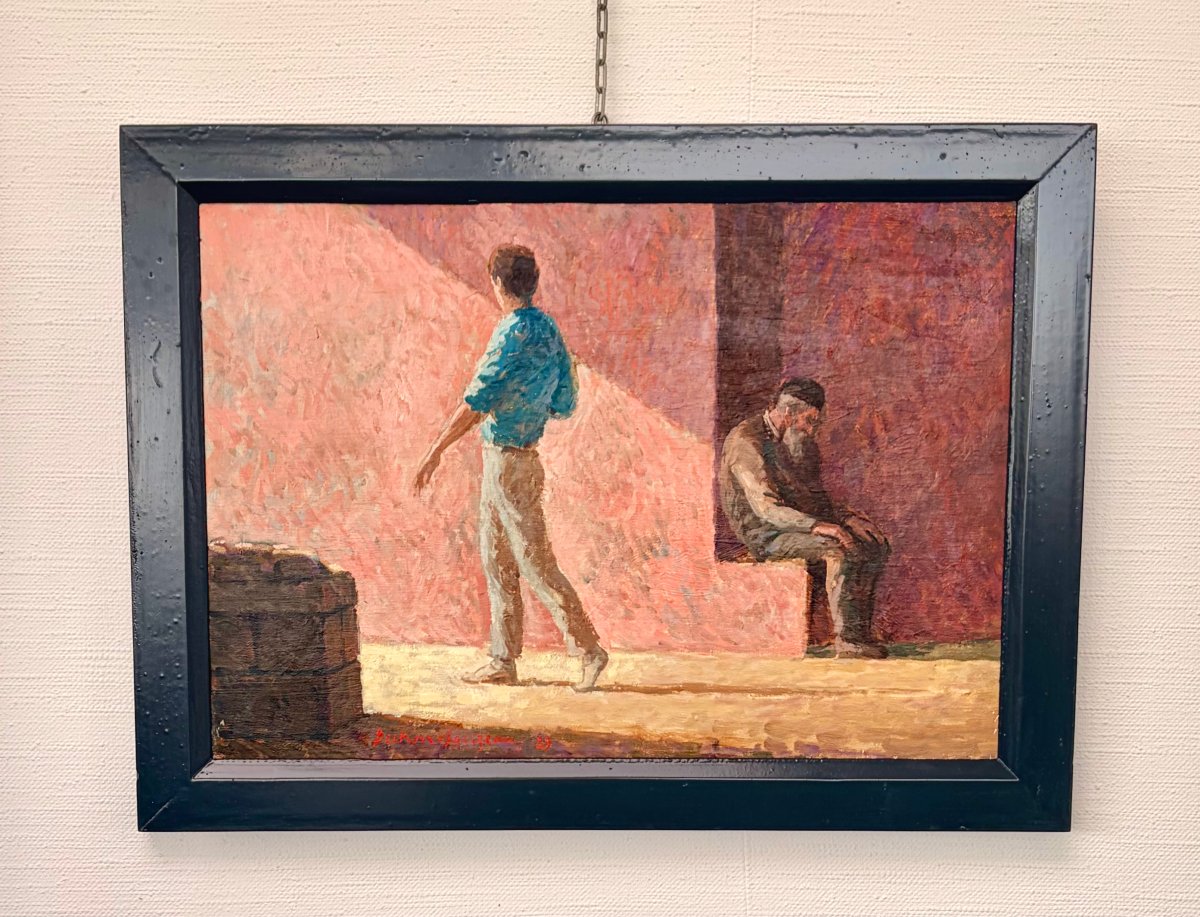 Painting By P.r. Bechon -sauzeau 