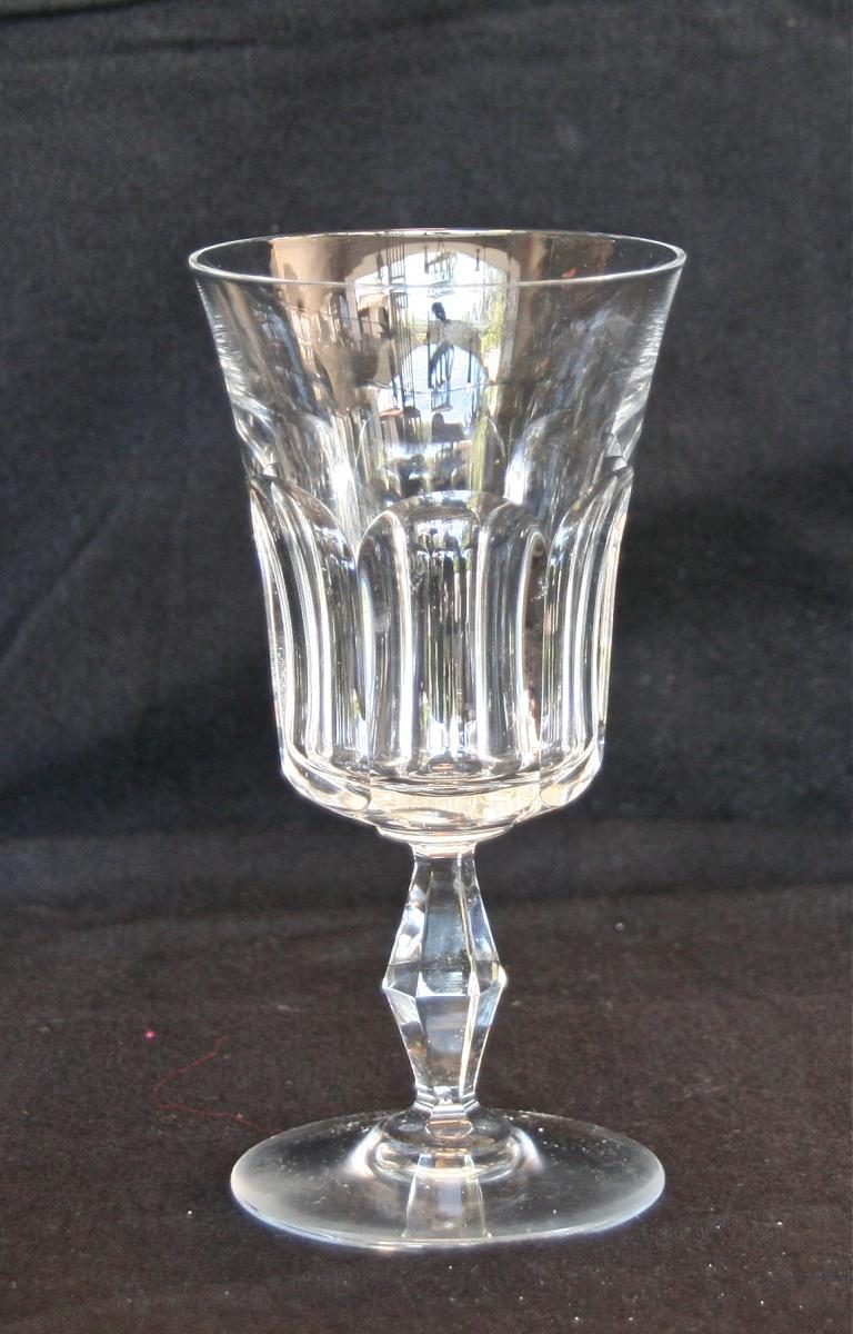 Serie De Baccarat Glasses Model "polignac"-photo-4