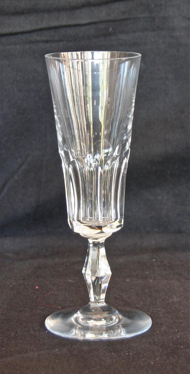 Serie De Baccarat Glasses Model "polignac"-photo-1