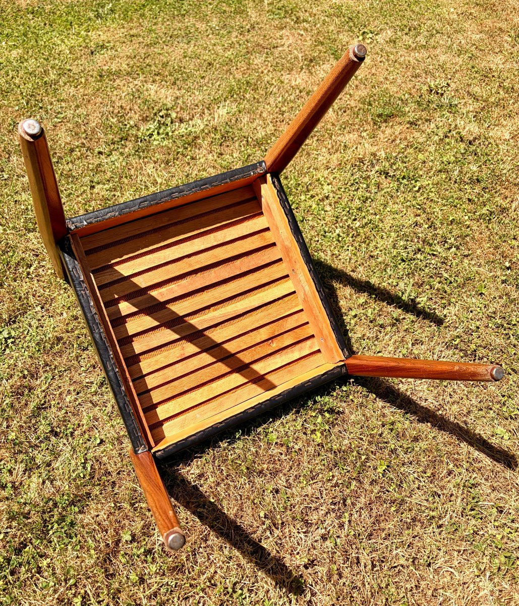 suite de 8 chaises scandinave en teck de Niels otto Moller-photo-8
