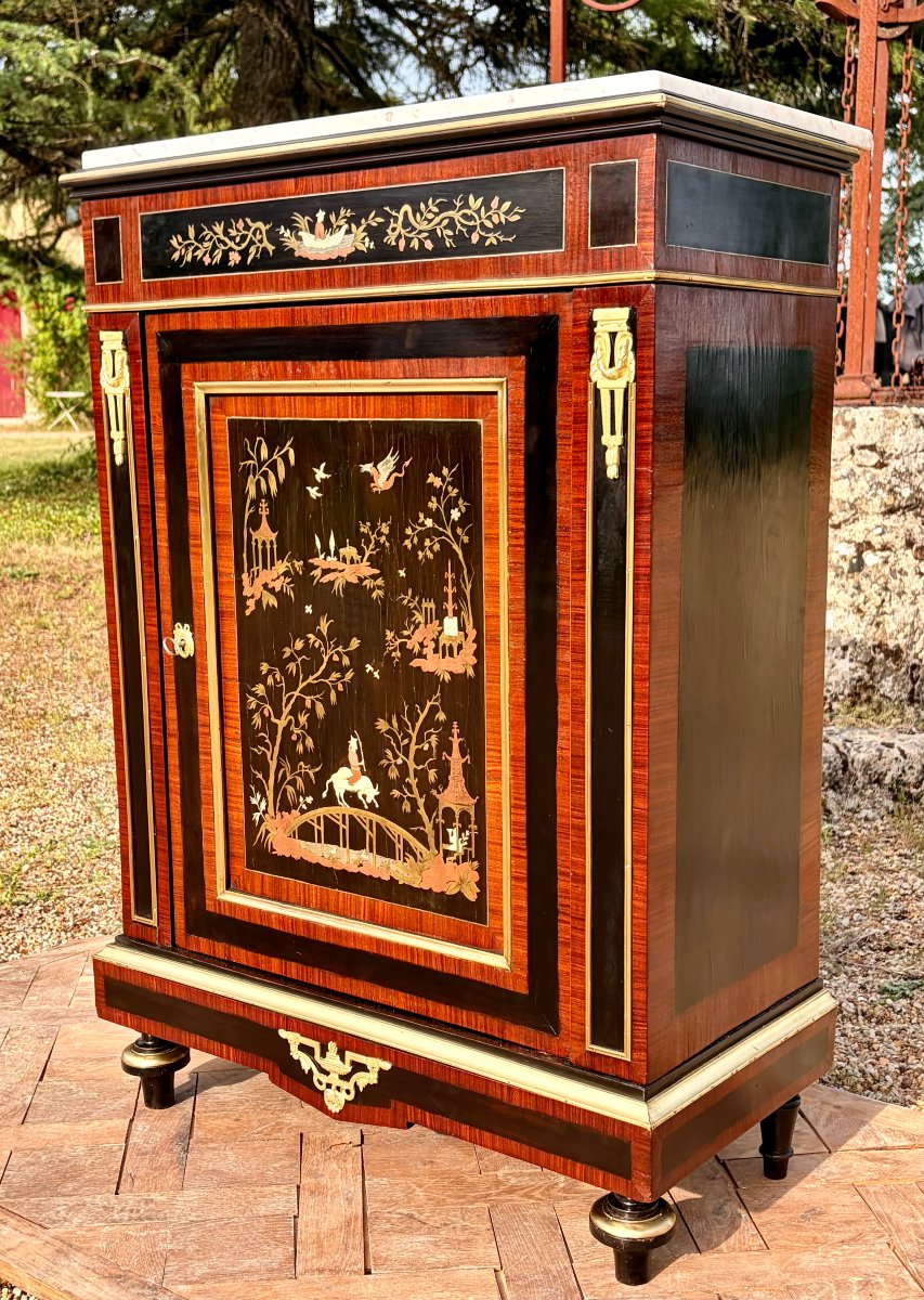 buffet d'appui Napoléon III décor aux chinois-photo-2