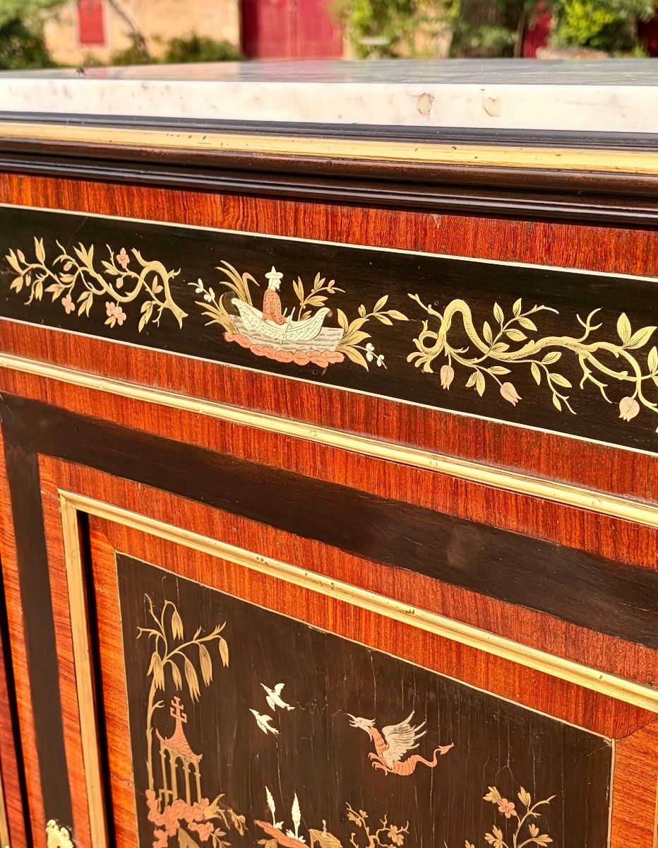 buffet d'appui Napoléon III décor aux chinois-photo-5