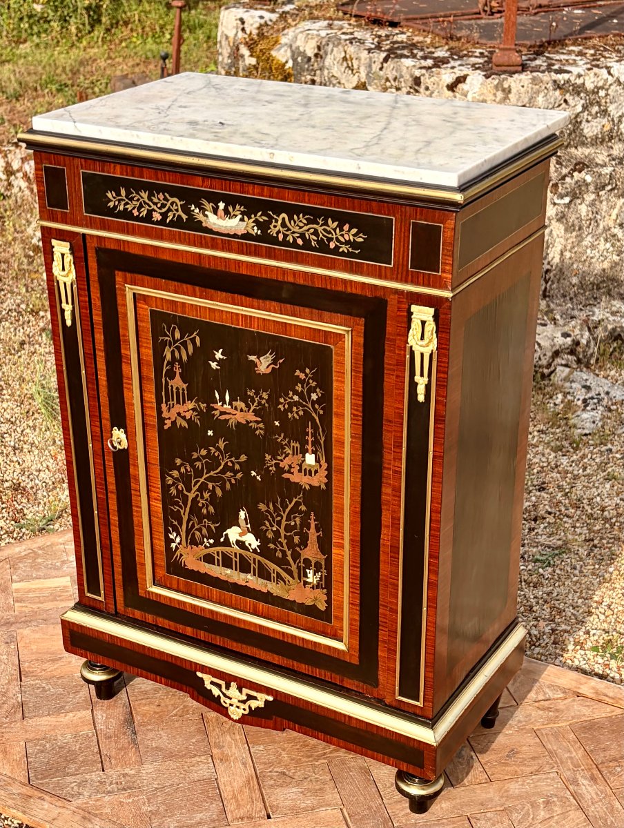 buffet d'appui Napoléon III décor aux chinois-photo-7