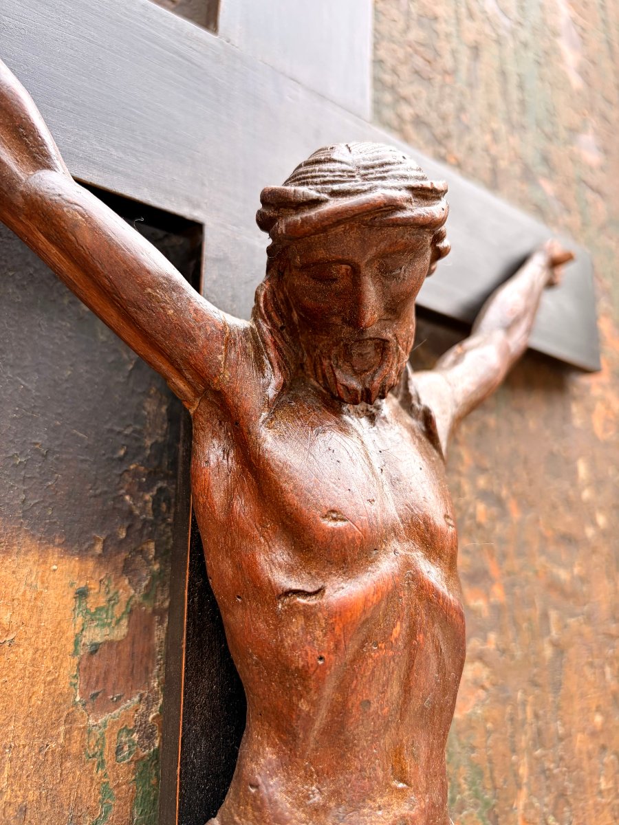 Christ XVIIIème en tilleul -photo-2