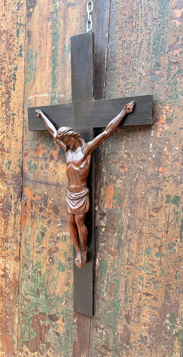 Christ XVIIIème en tilleul -photo-1