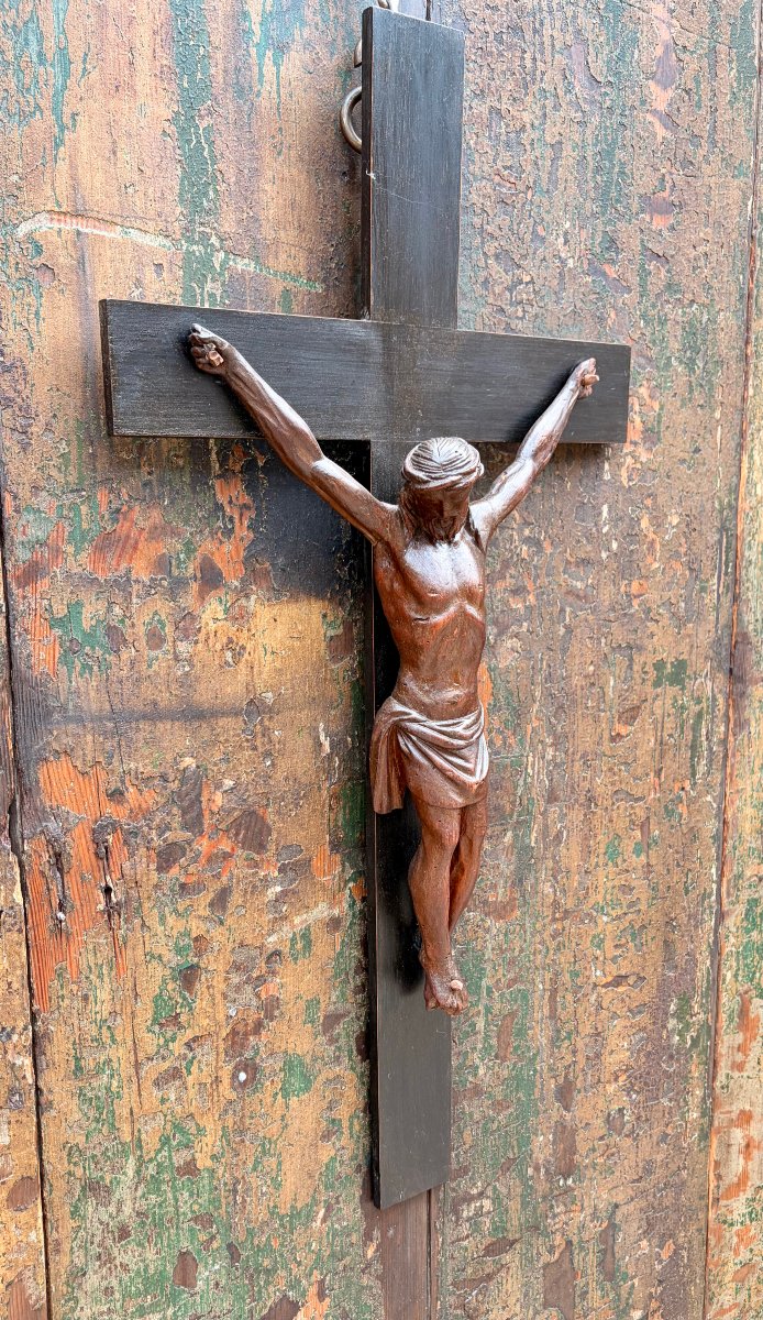 Christ XVIIIème en tilleul -photo-2