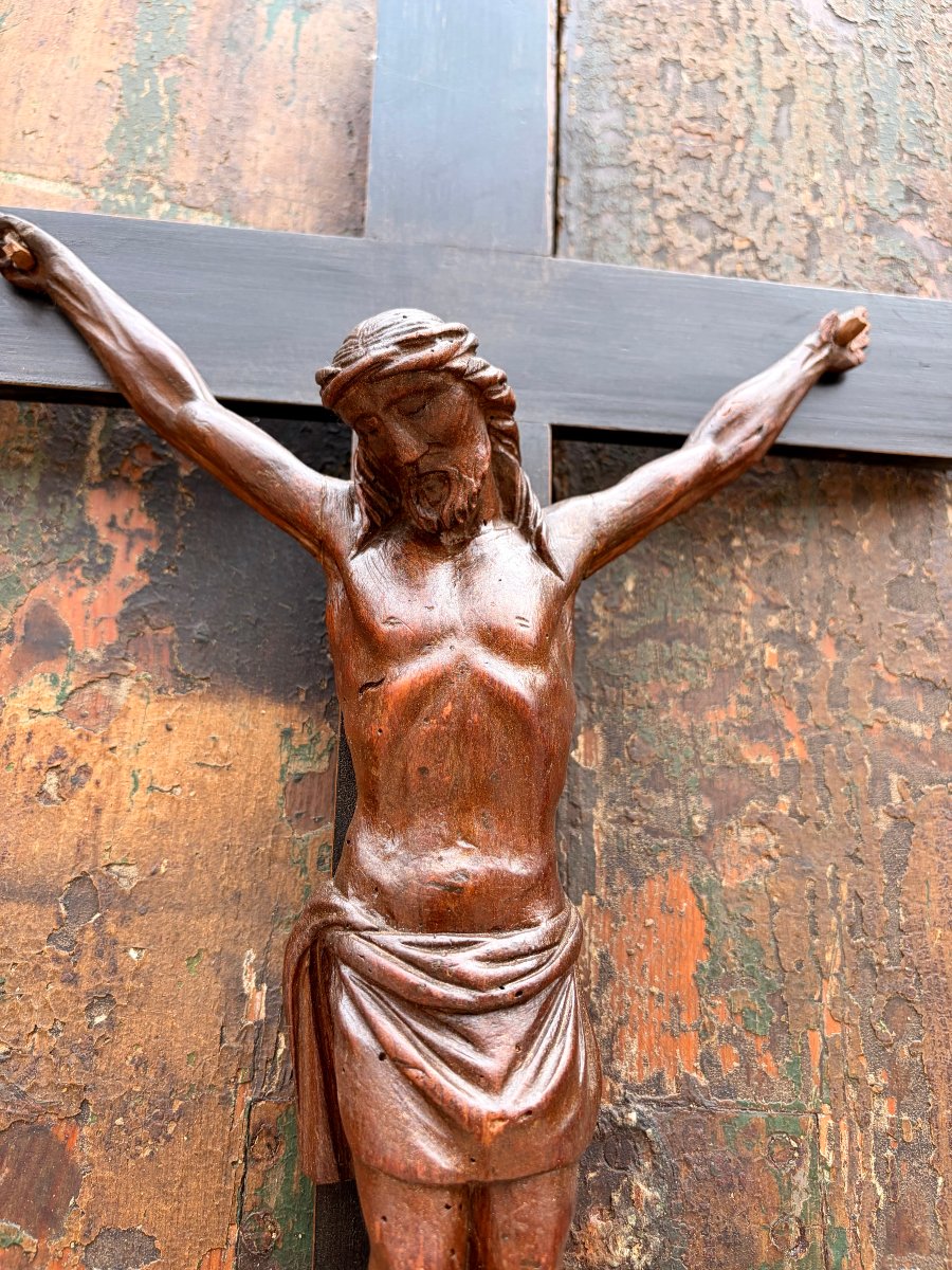 Christ XVIIIème en tilleul -photo-3