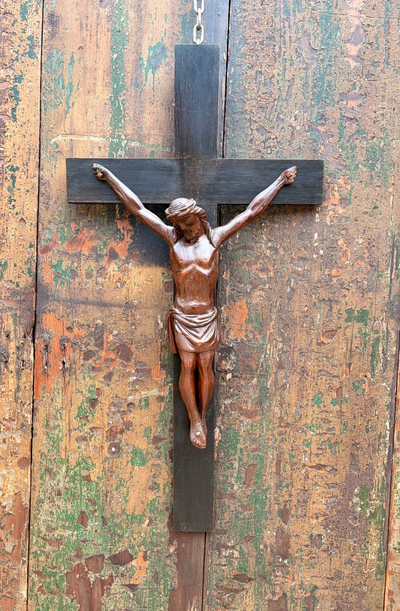 Christ XVIIIème en tilleul -photo-4