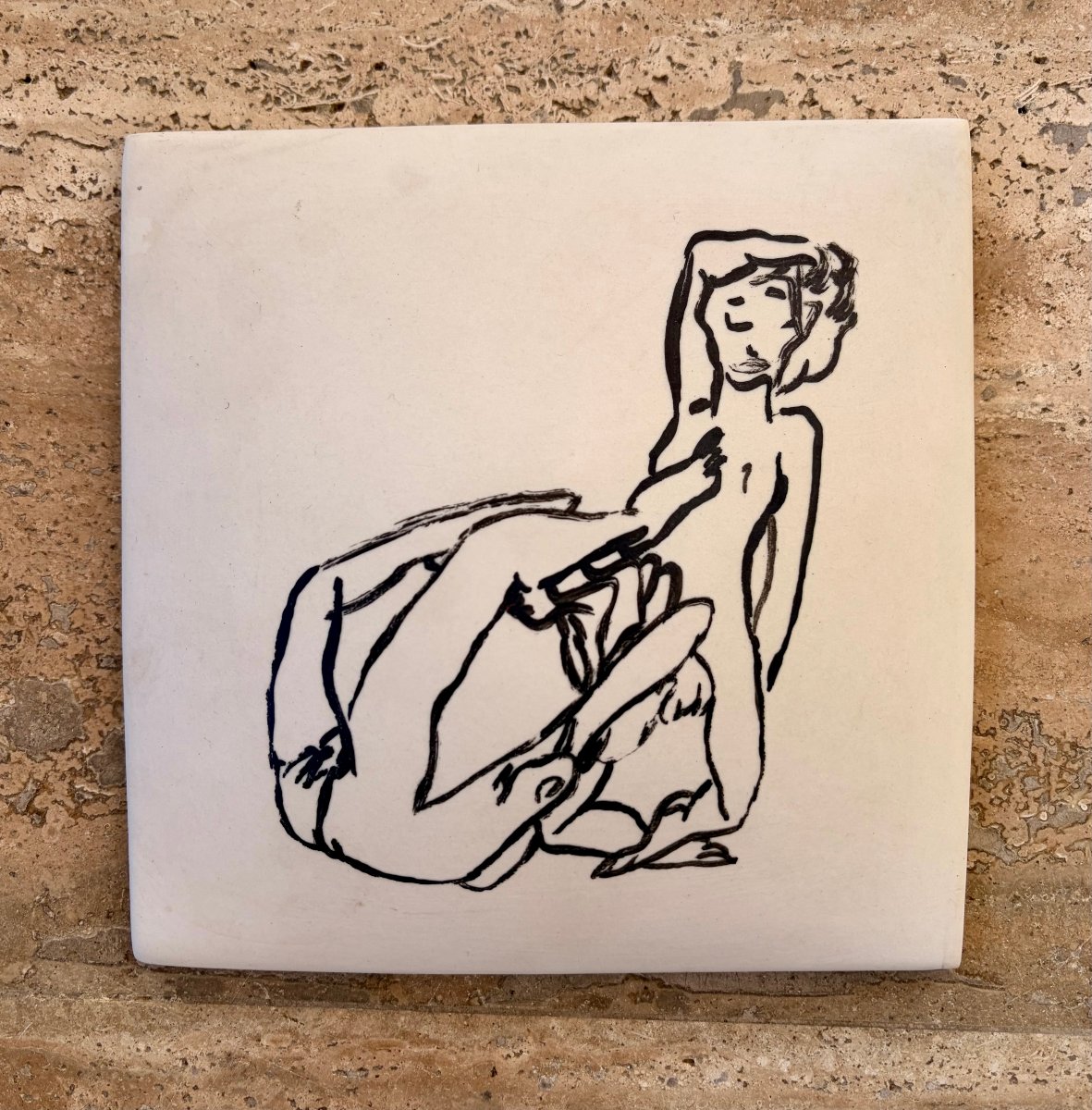 Suite de carreaux de porcelaine érotique par André BARBE -photo-4