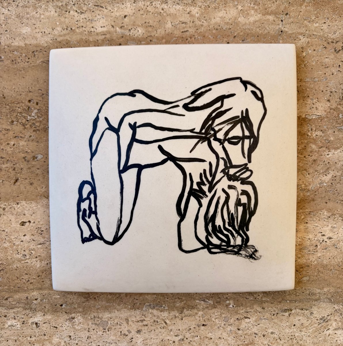 Suite de carreaux de porcelaine érotique par André BARBE -photo-3