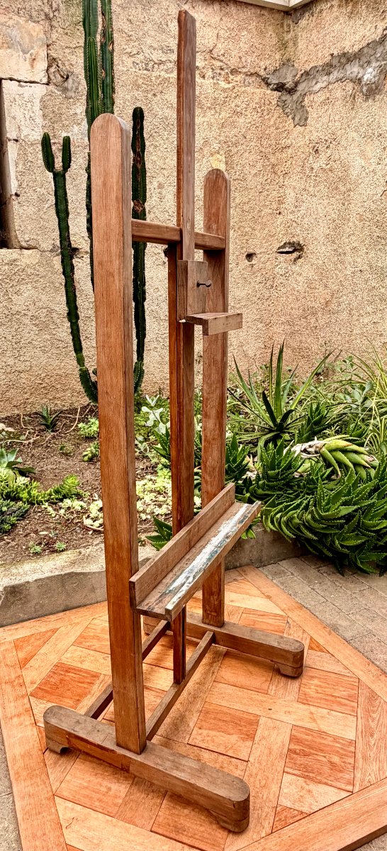 chevalet en chêne à crémaillère fin XIXème-photo-4