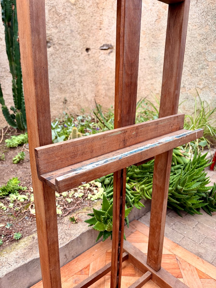 chevalet en chêne à crémaillère fin XIXème-photo-6