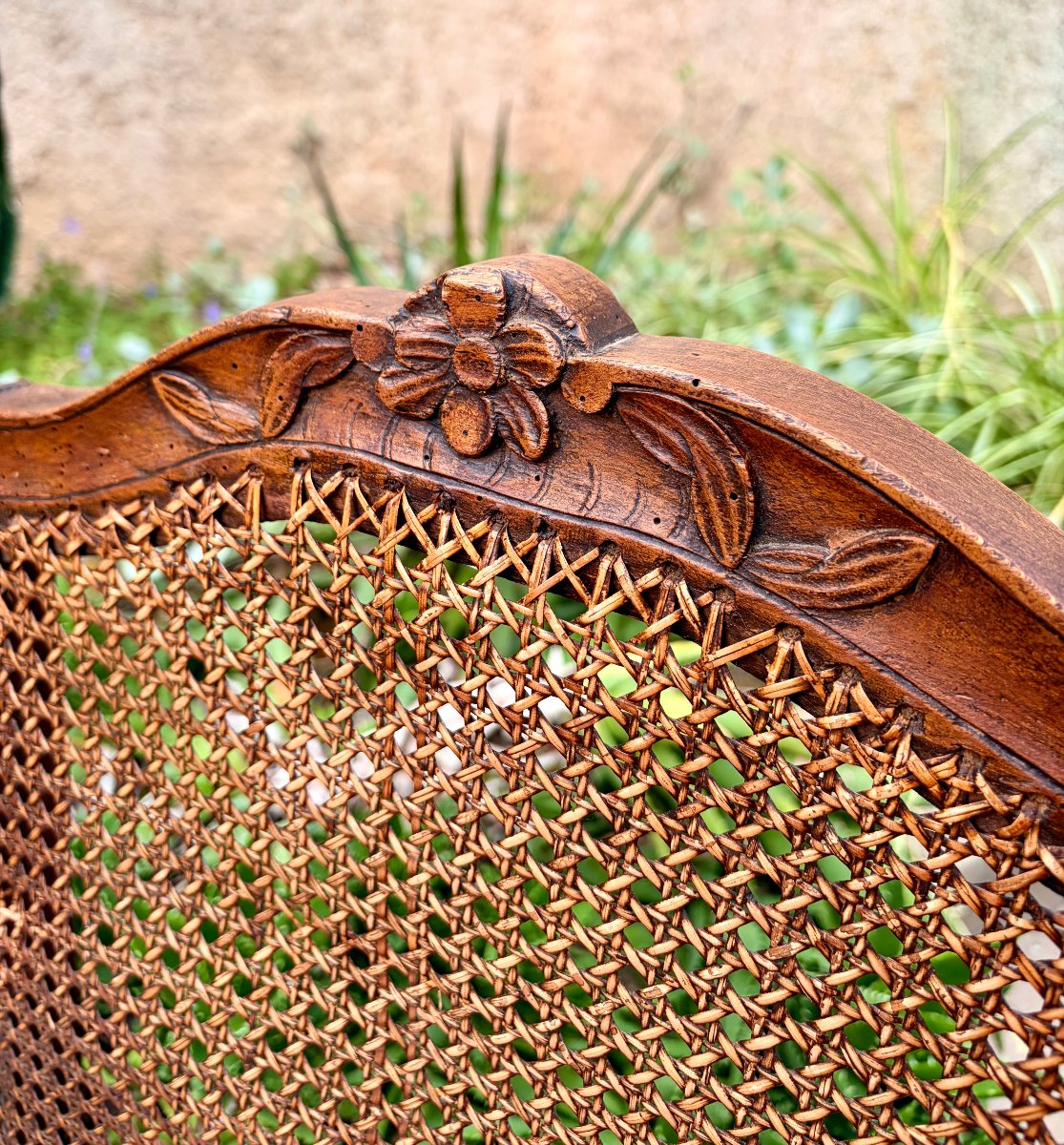 fauteuil régence d'époque XVIIIème en hêtre -photo-6