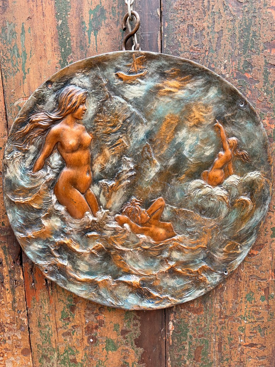 Bronze Plaque Titled 