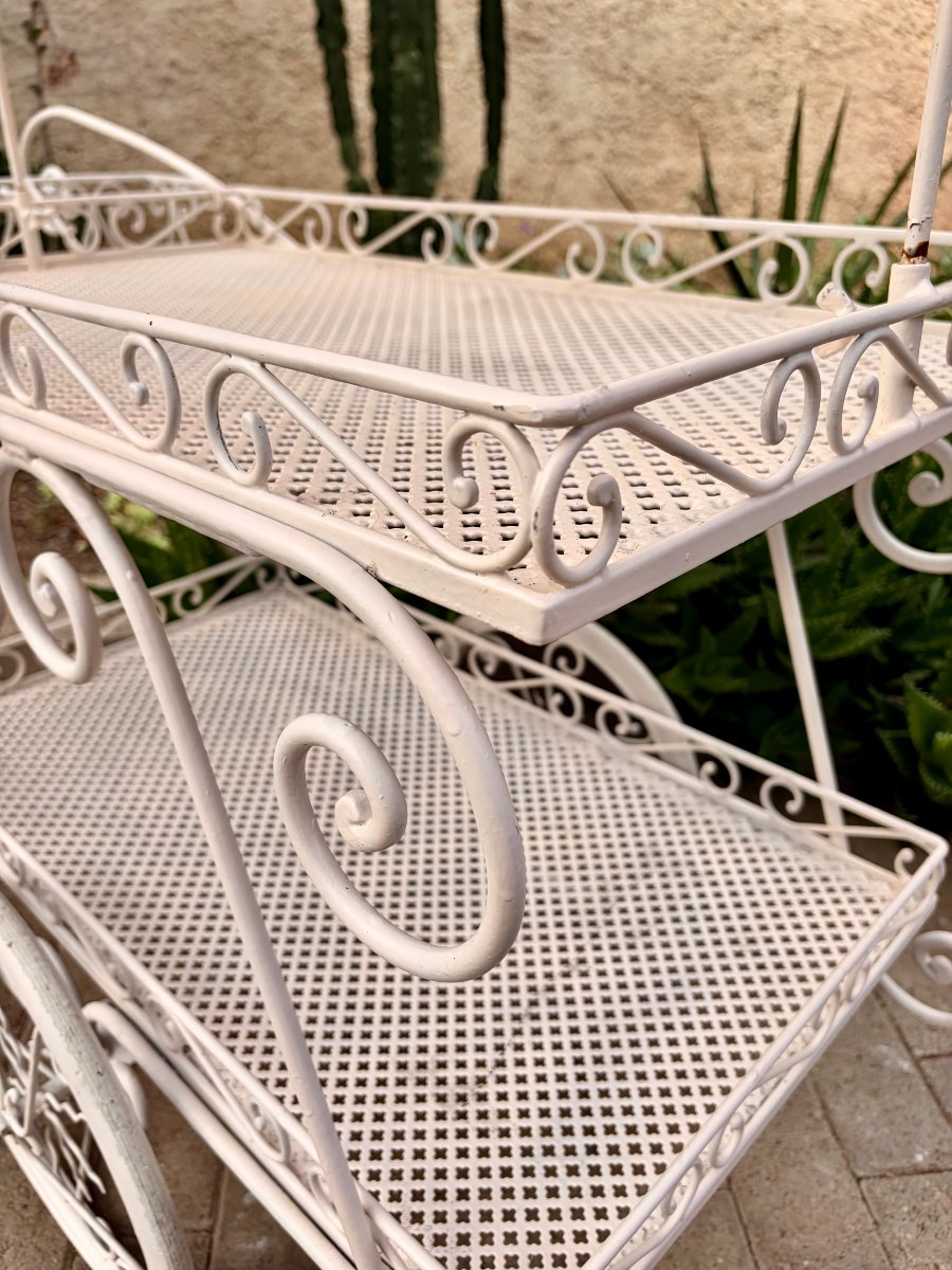 1950s Wrought-iron Serving Cart -photo-4