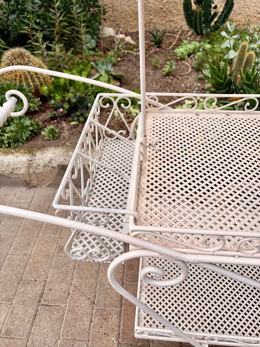 1950s Wrought-iron Serving Cart -photo-8