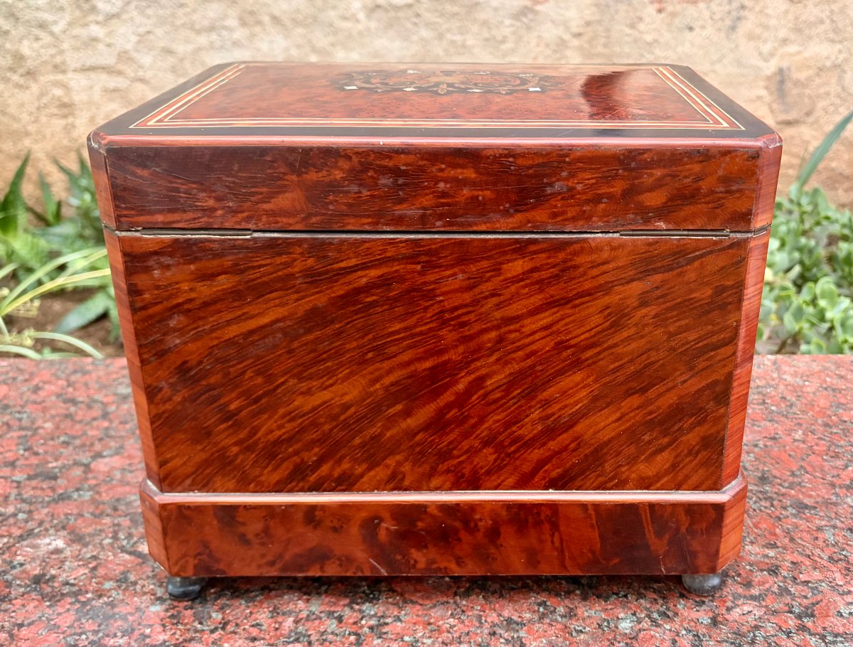 Napoleon III-style Liqueur Cabinet With Marquetry -photo-8