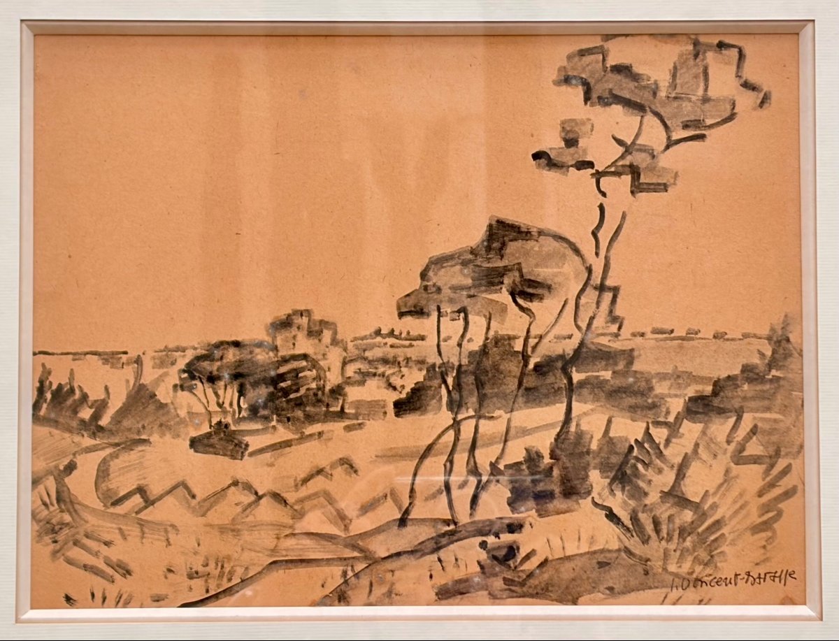 dessin lavis paysage par Jean-Vincent DARASSE -photo-2