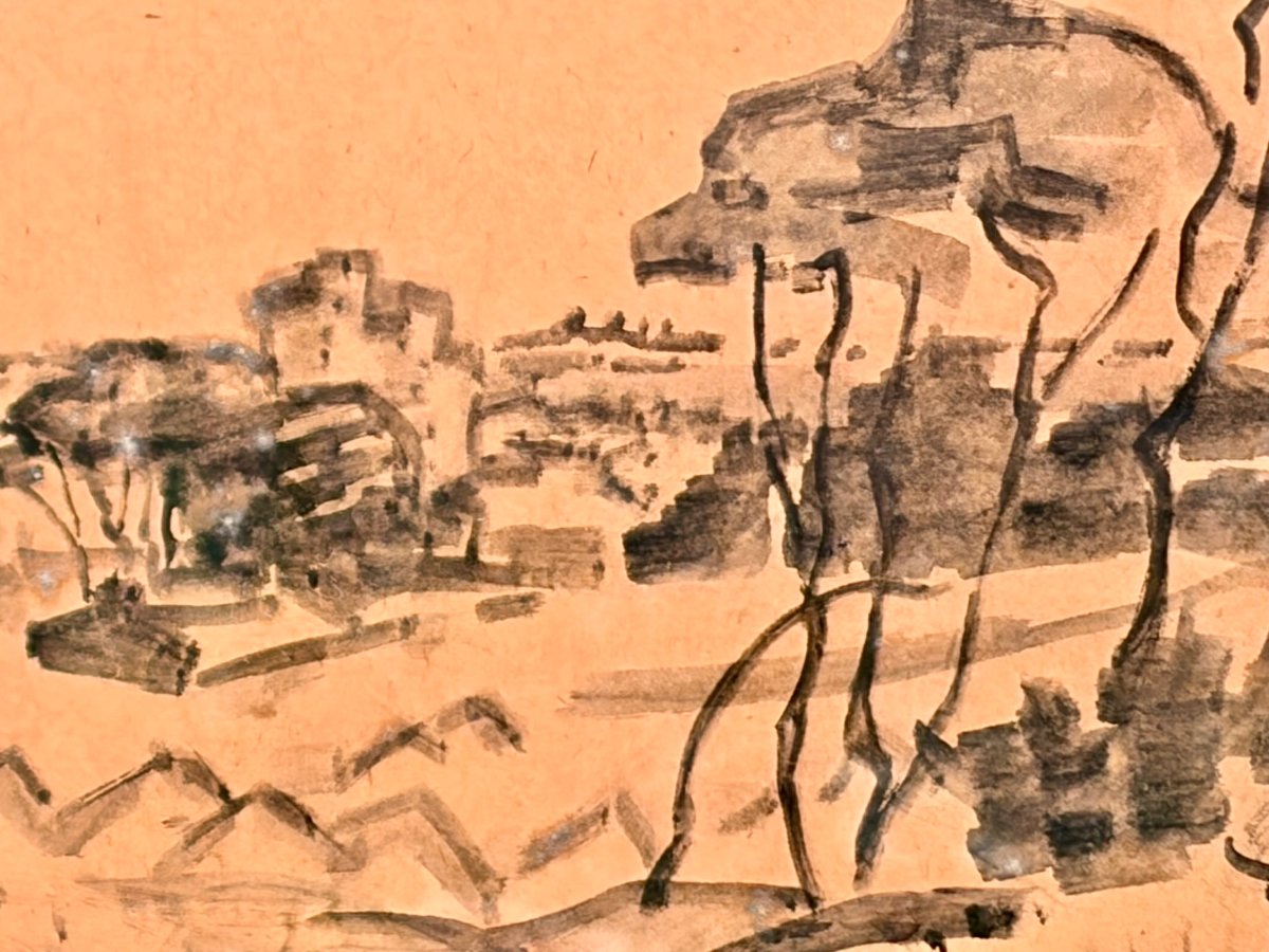 dessin lavis paysage par Jean-Vincent DARASSE -photo-3