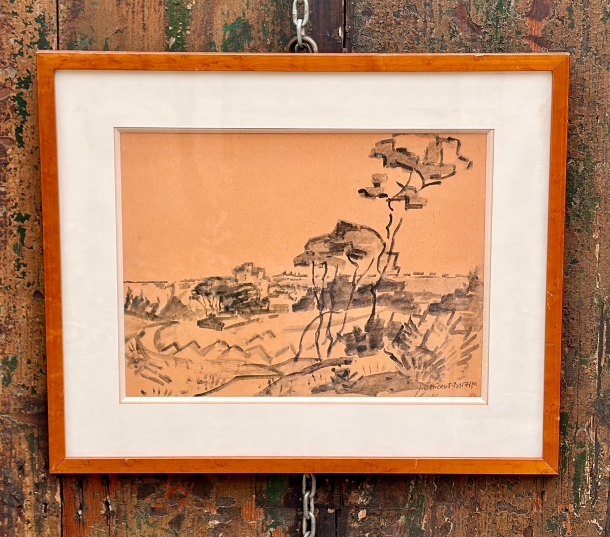 dessin lavis paysage par Jean-Vincent DARASSE -photo-1