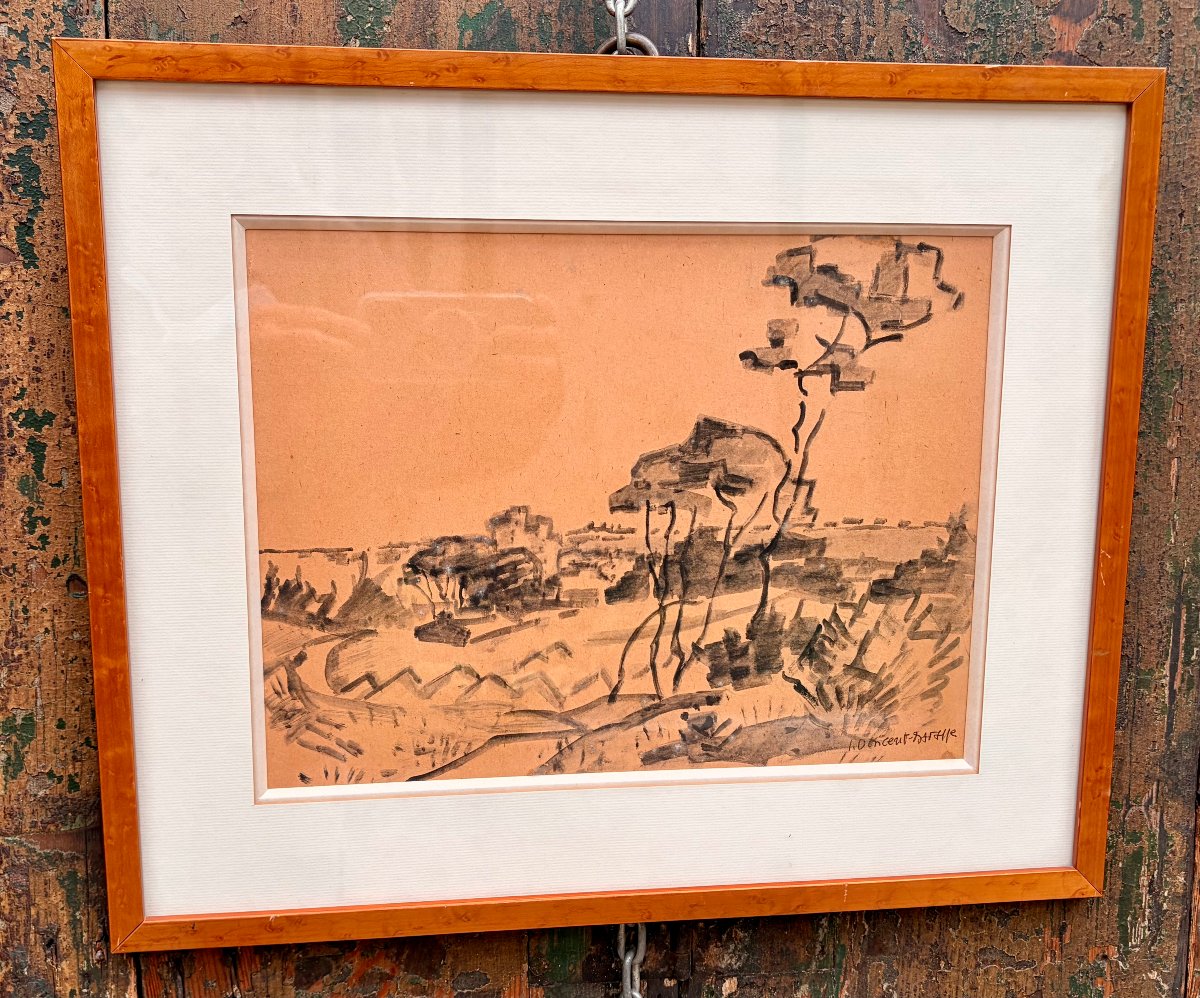 dessin lavis paysage par Jean-Vincent DARASSE -photo-8