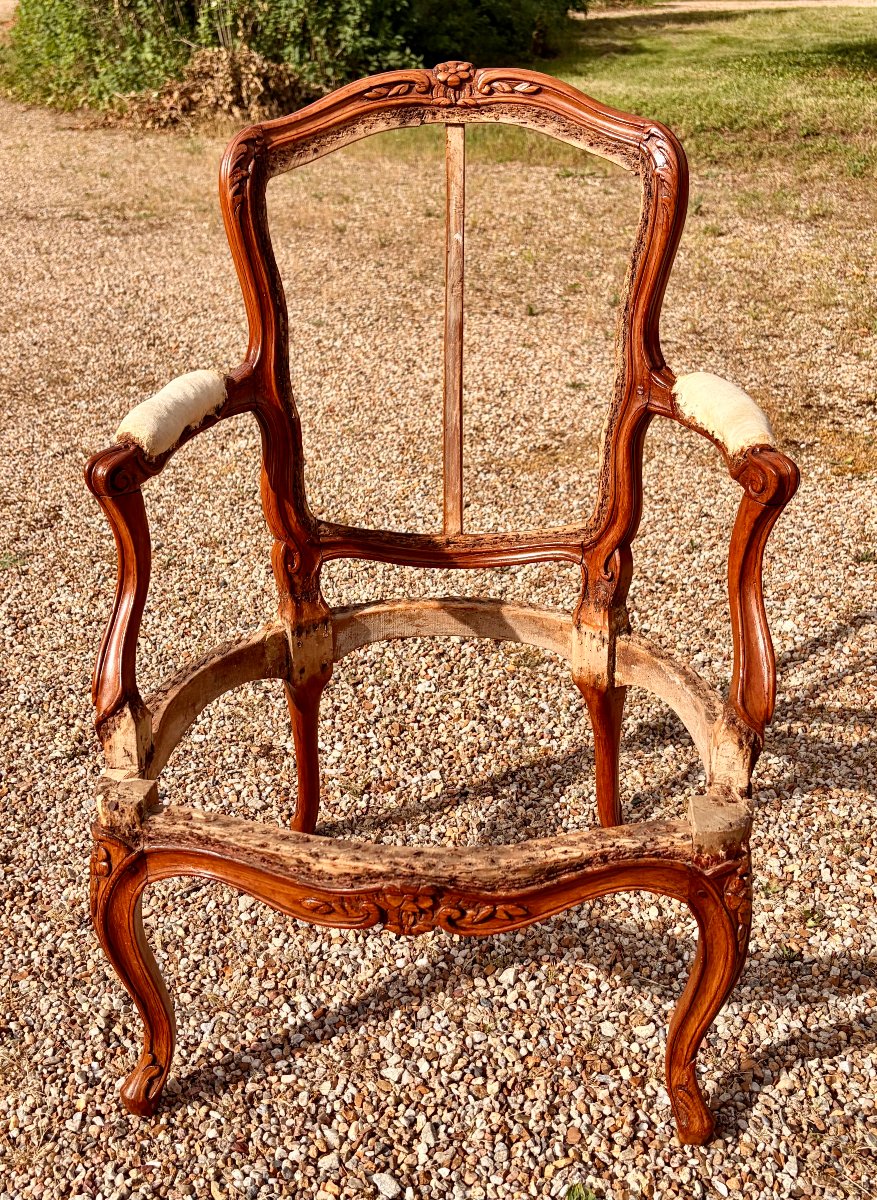 paire de fauteuils Louis XV de Jean-Baptiste Gourdin -photo-2