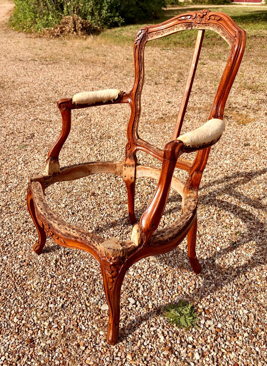 paire de fauteuils Louis XV de Jean-Baptiste Gourdin -photo-3