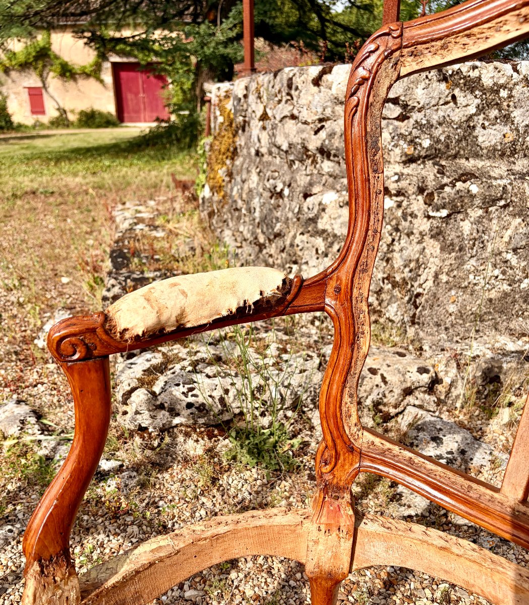 paire de fauteuils Louis XV de Jean-Baptiste Gourdin -photo-2