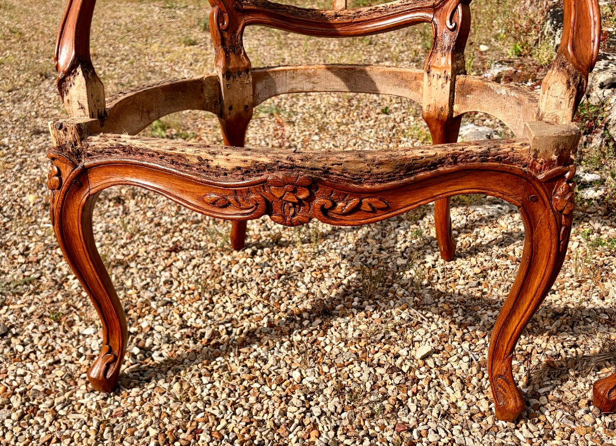 paire de fauteuils Louis XV de Jean-Baptiste Gourdin -photo-4
