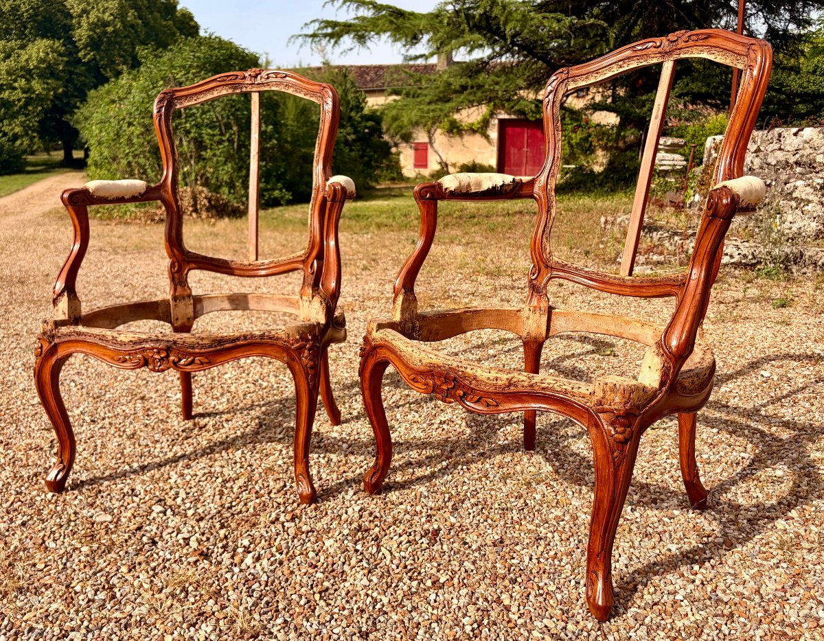 paire de fauteuils Louis XV de Jean-Baptiste Gourdin 