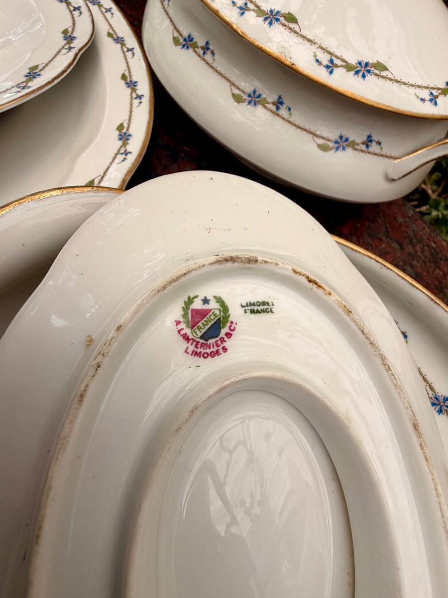 61-piece Limoges A. Lanternier Dinnerware Set -photo-8