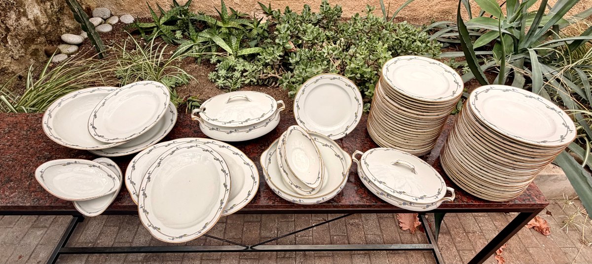 61-piece Limoges A. Lanternier Dinnerware Set 