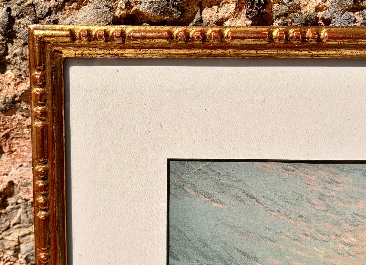 pastel "le ramassage du goémon" par Albert GOUGET -photo-5