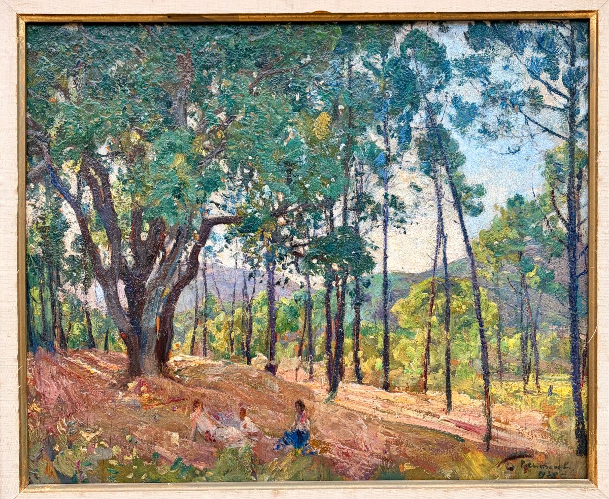 peinture de Paul CHARAVEL paysage de forêt -photo-2