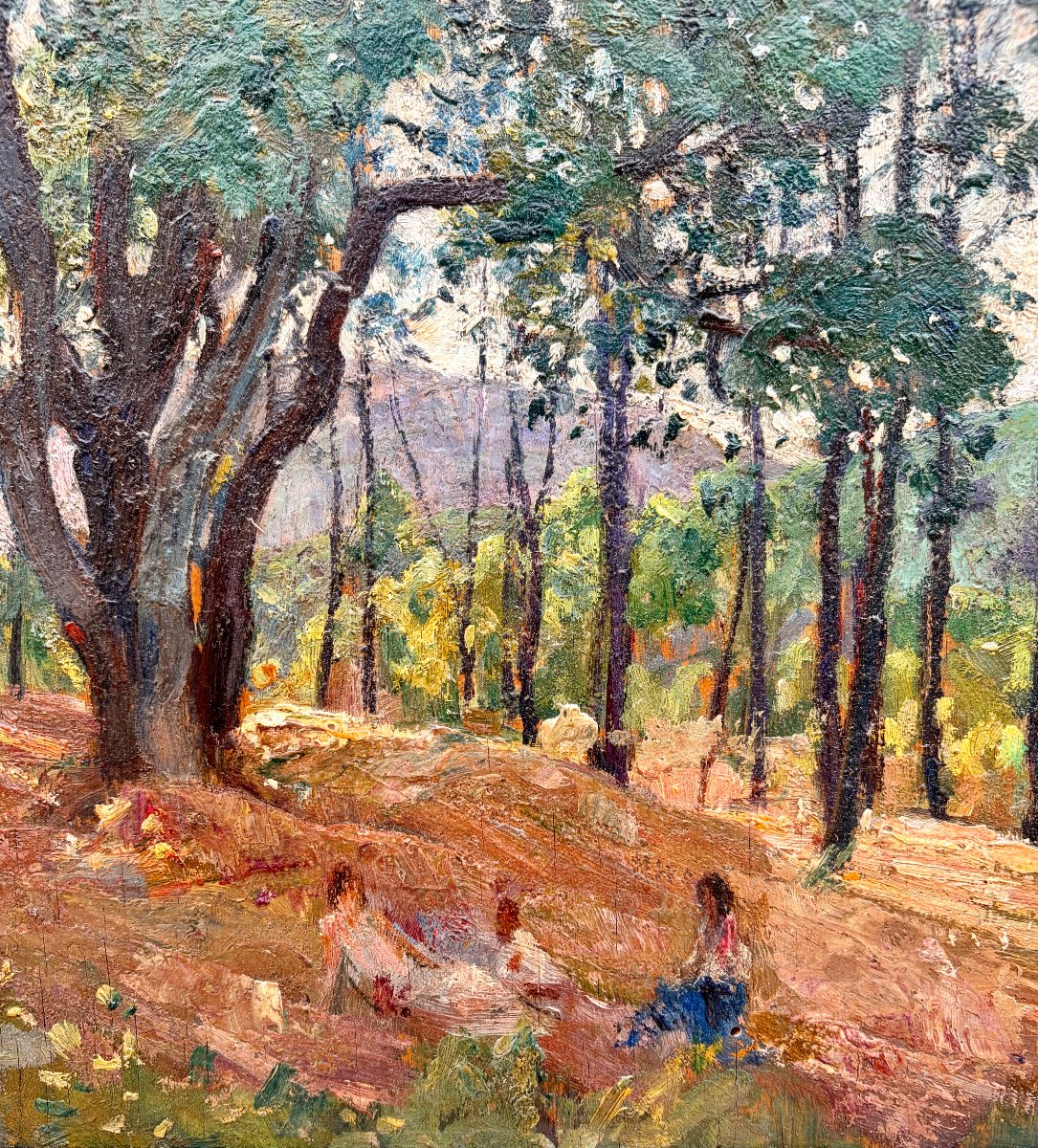 peinture de Paul CHARAVEL paysage de forêt -photo-3
