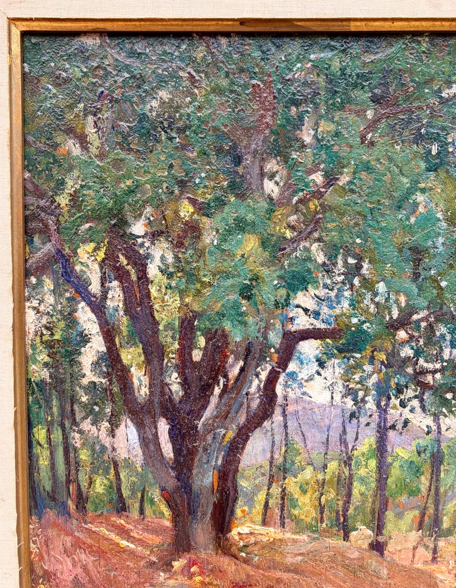 peinture de Paul CHARAVEL paysage de forêt -photo-4
