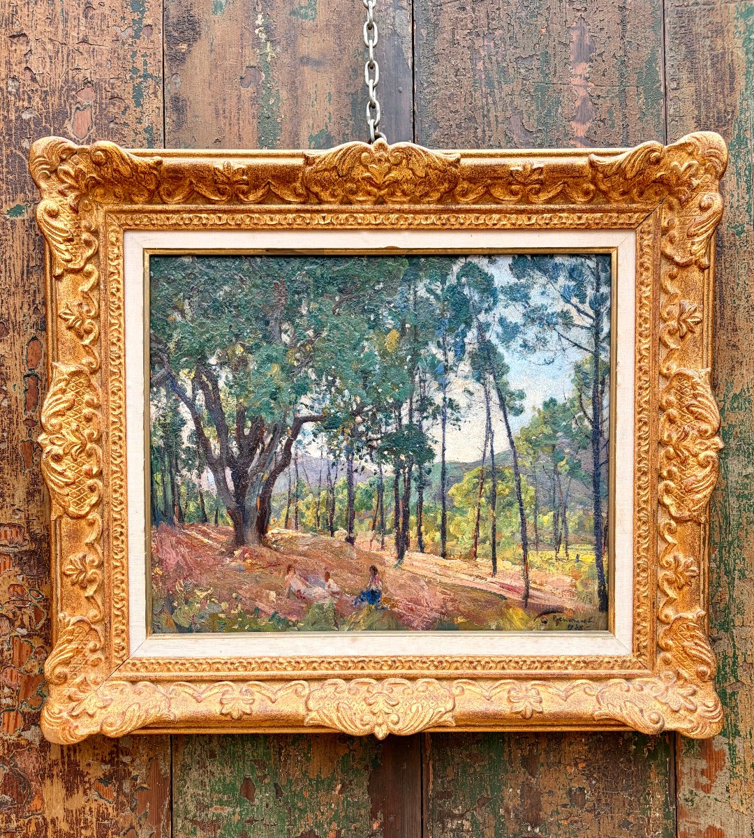peinture de Paul CHARAVEL paysage de forêt -photo-1