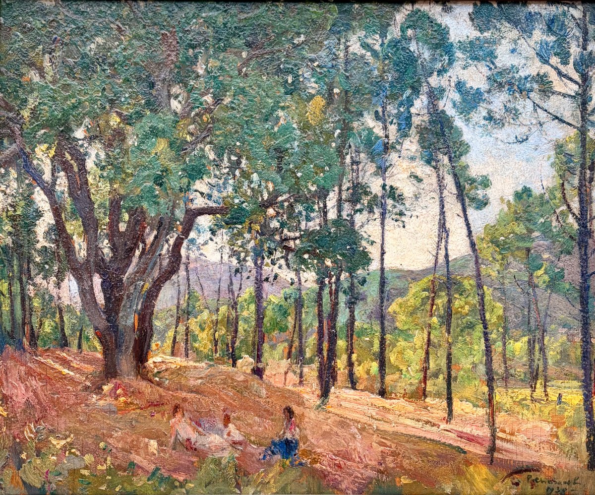 peinture de Paul CHARAVEL paysage de forêt -photo-2