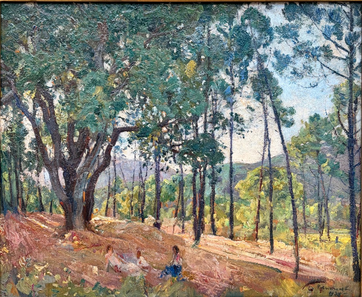 peinture de Paul CHARAVEL paysage de forêt -photo-6