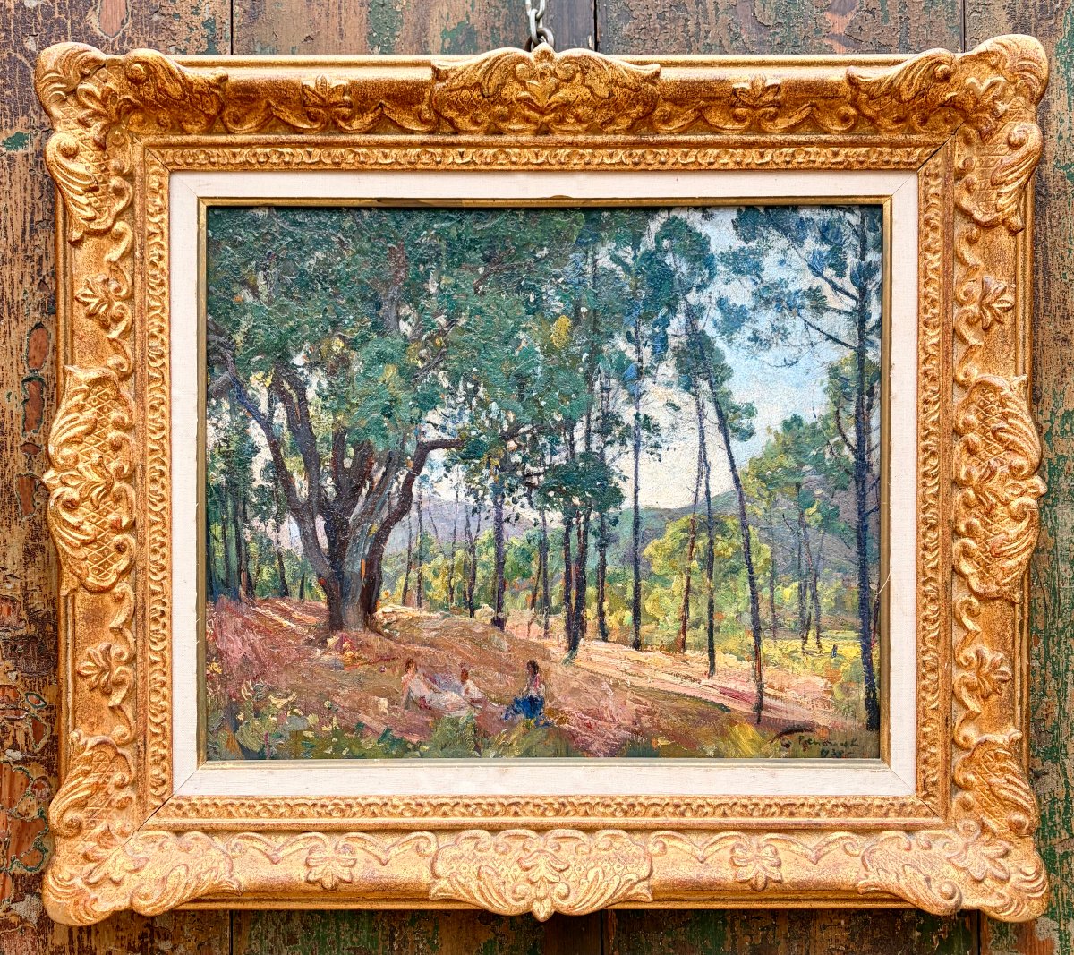 peinture de Paul CHARAVEL paysage de forêt 