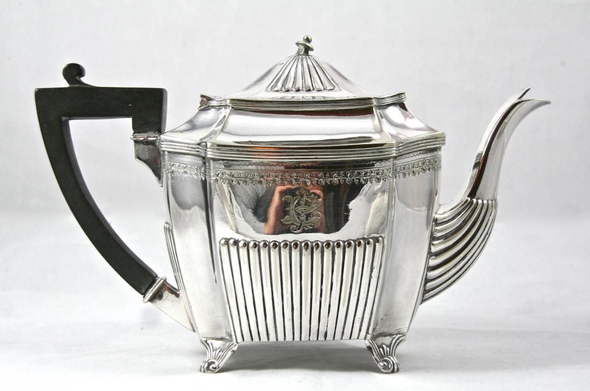 Tea Nineteenth Service Silver Metal-photo-2