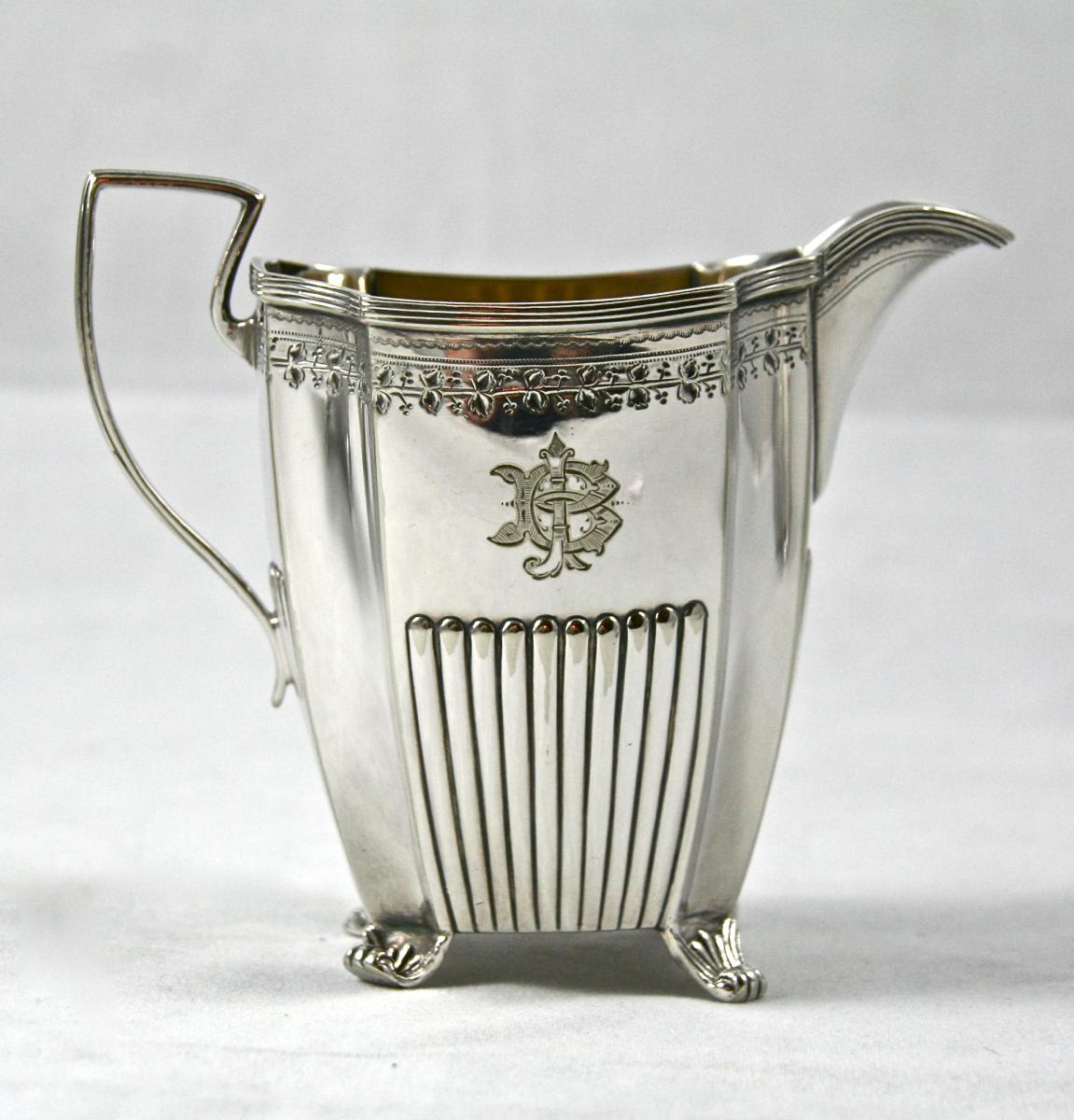 Tea Nineteenth Service Silver Metal-photo-3