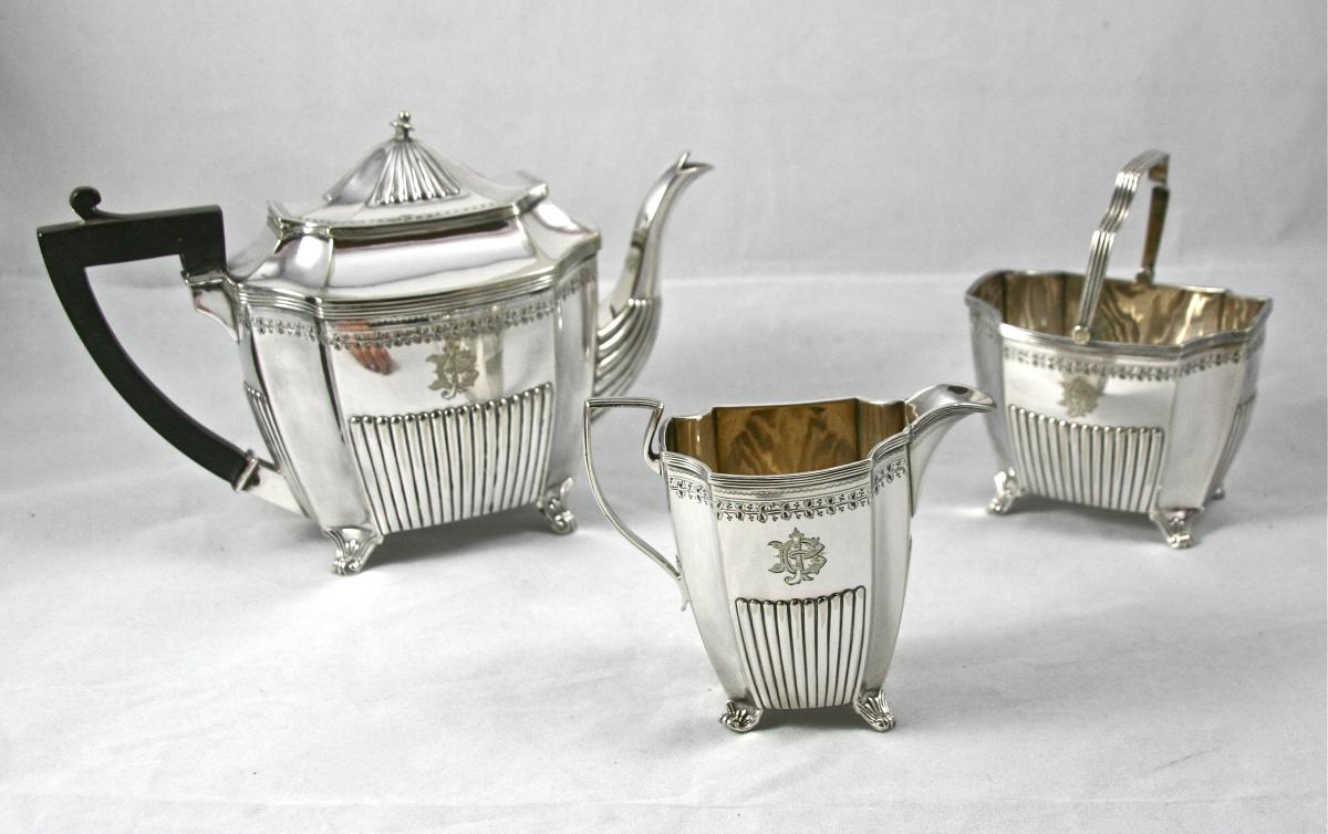 Tea Nineteenth Service Silver Metal-photo-1
