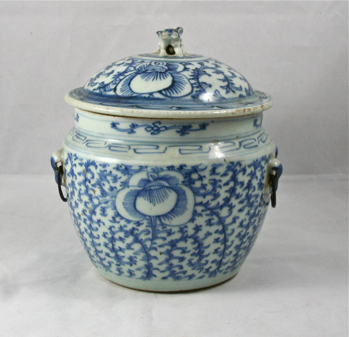 Pot Couvert XIXème En Porcelaine De Chine 