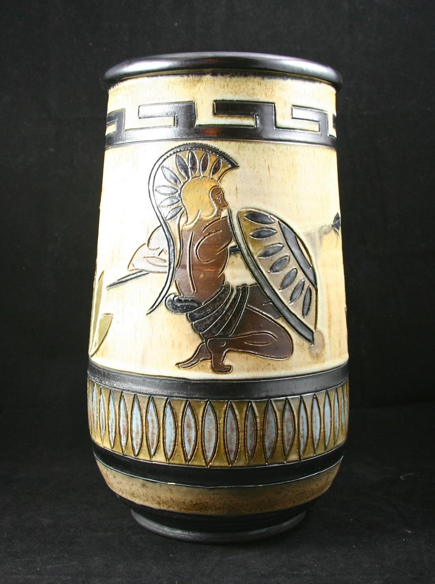 Grand Sandstone Vase By Roger Guerin Art Deco