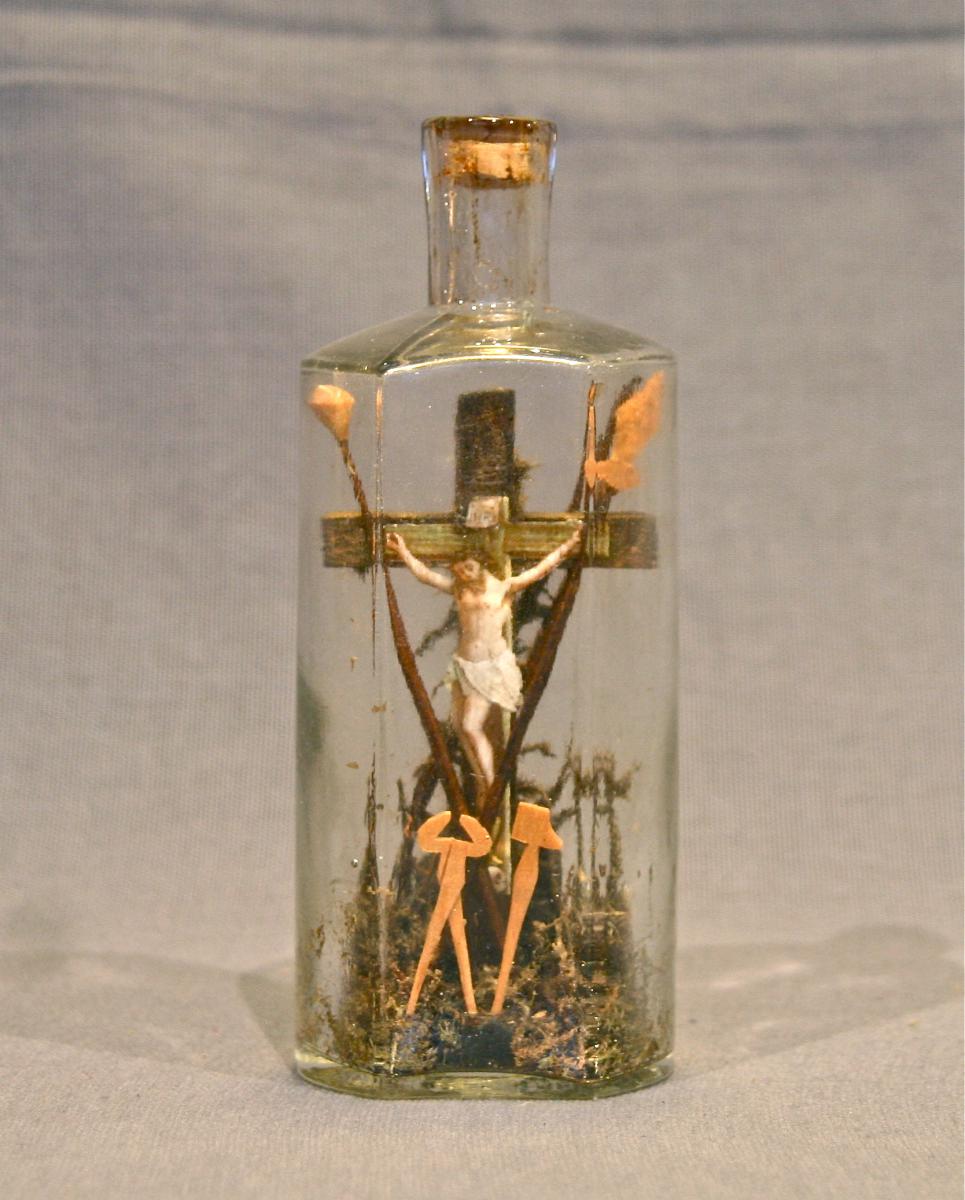 Christ Of Passion In Bottle Nineteenth