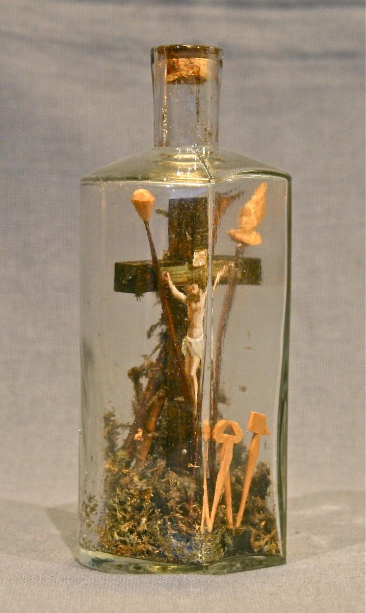Christ Of Passion In Bottle Nineteenth-photo-3