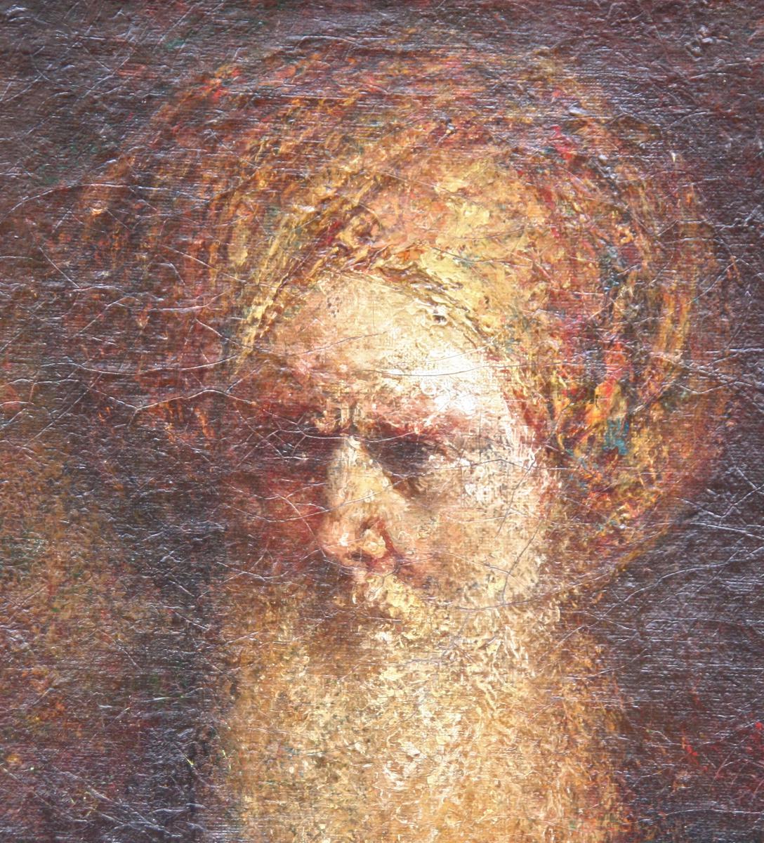 Peinture début XXème "Homme barbu au turban" -photo-3