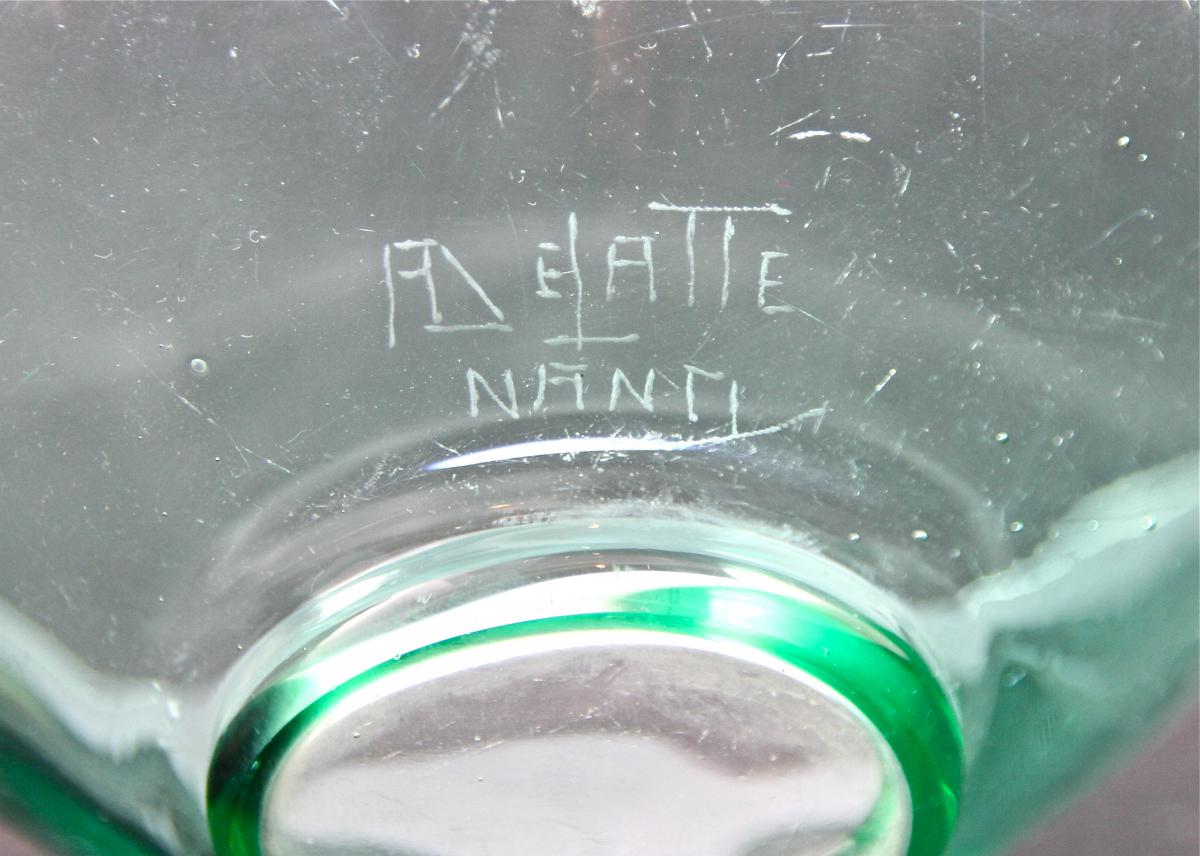 Coupe en verre Art Déco d'André Delatte-photo-1