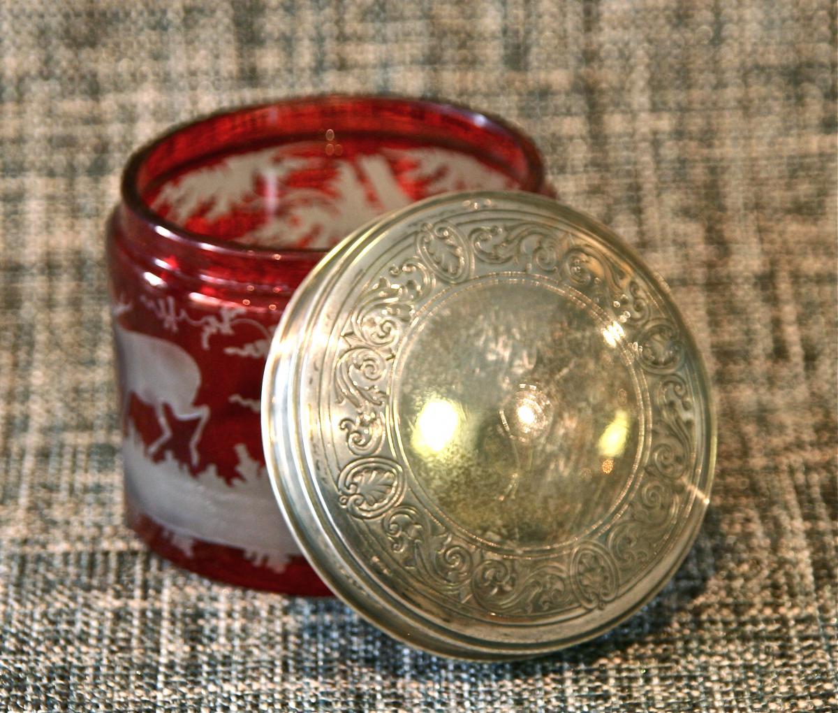 19th Century Bohemian Crystal Box-photo-2